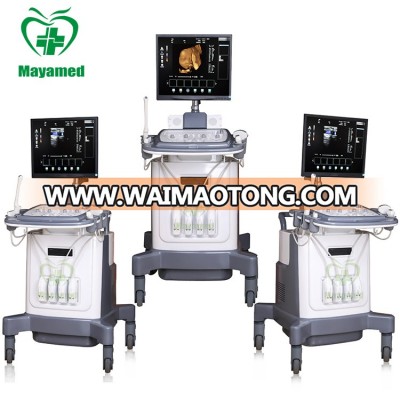 Top-selling CE approved Medical 3D/4D Trolley Color Doppler B ultrasound scanner Mobile Ultrasonic Machine